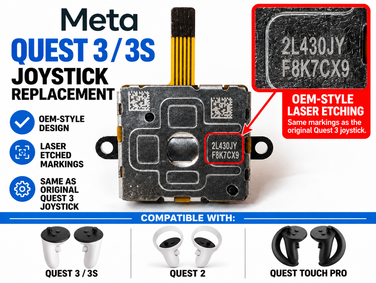 Meta Quest 3 3S Quest 2 Touch Pro Controller Joystick Replacement Analog Stick