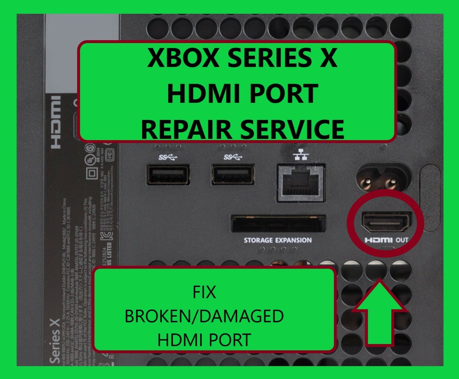 Microsoft Xbox Series X Console FIX Broken/Damaged HDMI Port Repair Se
